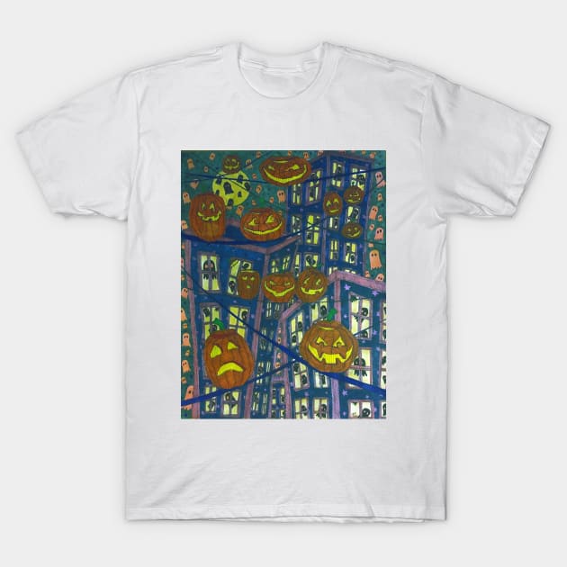 pumpkins on the wire T-Shirt by SETH BOND PERRY - SBP ART